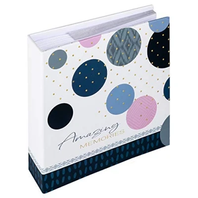 Image de Walther Design Album Photo Bleu 200 photos 10 x 15 cm Mémo Insert Amazing Memories ME 486 L