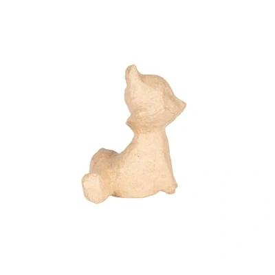 Image de Décopatch AP202C Un Lot de 5 supports en papier pulpé brun 7x7x9 cm, Renard