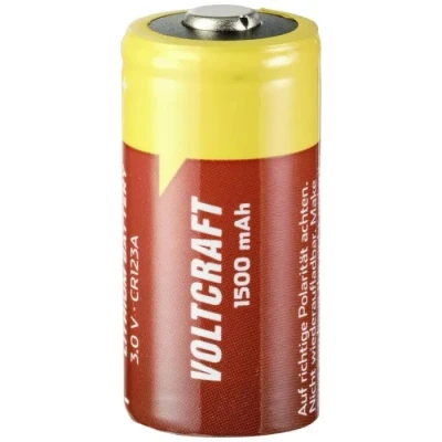 Image de Pile photo CR 123A lithium 1500 mAh 3 V VOLTCRAFT
