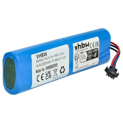 Image de vhbw 1x Batterie Compatible avec Proscenic M8 Pro, U6, M7 Max, Ultenic T10, M6, LDS Robot électroménager (2600mAh, 14,4V, Li ION)