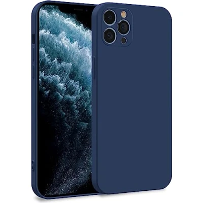 Image de MyGadget Coque Silicone Compatible avec Apple iPhone 11 Pro Max Case TPU Souple &amp; Soft Doublure Microfibre Cover Protection Extra Fine Légère Bleu Foncé