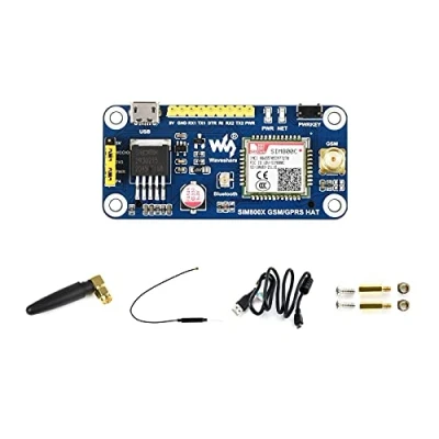 Image de Waveshare GSM/GPRS Hat for Raspberry Pi 2B/3B/3B+/Zero/Zero W Jetson Nano Based on SIM800C Send Messages Connect to Wireless Internet Transfer Data