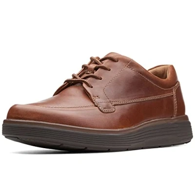 Image de Clarks Homme Abode Ease Derbys, Foncé Tan Lea, 41 EU