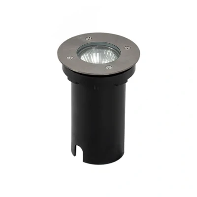 Image de Prios Riya luminaire encastré dans le sol, rond, acier inoxydable