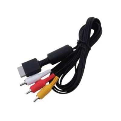 Image de OSTENT AV Audio Video Composite Cable Cord Compatible pour Sony PS1 PS2 PS3 System Console Jeux Vidéo