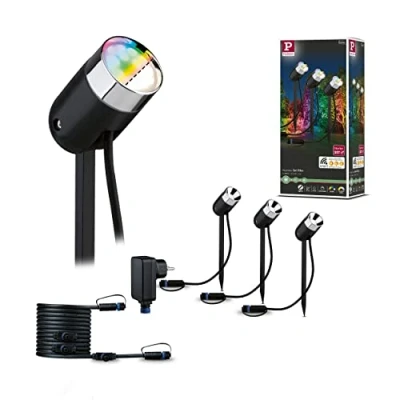 Image de Paulmann Plug &amp; Shine Pike ZigBee RGBW base de 3 pièces