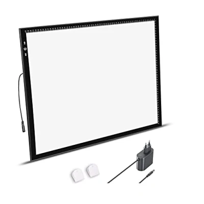Image de HSK A2 Tablette Lumineuse verrouillage/déverrouillage Bouton Ultra Mince 6MM Alimentation Luminosité Réglable De Dessin À LED 5000 Lux