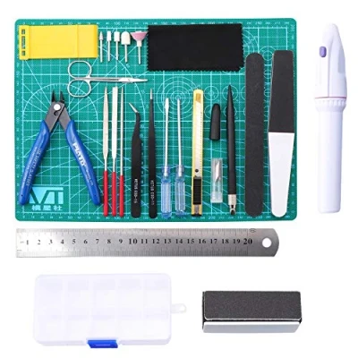 Image de NB Gundam modèle d&#039;outils de Construction kit Jeu d&#039;artisanat 26 pièces Passe Temps Assembler Le bâtiment pour la réparation et Fixation