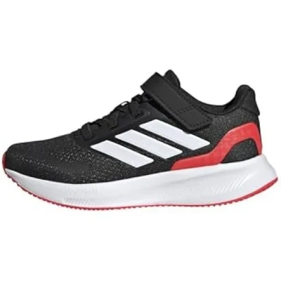 Image de adidas Performance Runfalcon 5 Baskets basses pour enfants, Taille: 33, Core black cloud white lucid red Tissu / matière synthétique