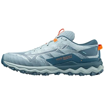 Image de Mizuno Homme Wave Daichi 7 Chaussure de Trail, Forget Me Not Provincial Bleu Orange Clair, 40 EU