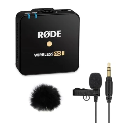 Image de Rode Module microphone sans fil GO II TX + Lavalier protection contre le vent en fourrure Keepdrum