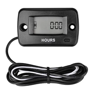 Image de Jayron JR HM019 Compteur Horaire d&#039;entretien de d&#039;heures Moteur à Essence LCD Numérique pour Aramoteurs,Scies Chaîne,Générateurs,Mowesr,Modèles Bateaux