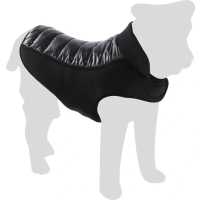 Image de Flamingo Manteau pour Chien « Jakaro Noir » Taille 55 cm, idéal Labrador, Boxer, Border Collie et Springer Spaniel, Chaud imperméable
