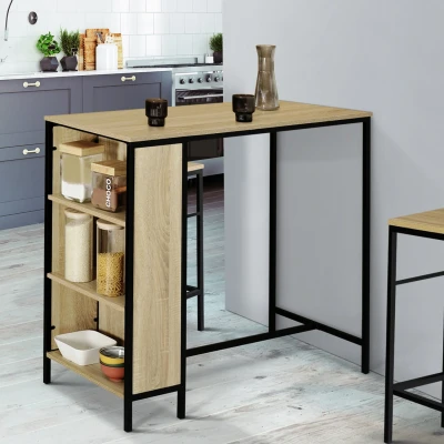 Image de Table haute avec tabourets pour 2 style industriel