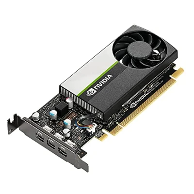 Image de PNY NVIDIA T400 Carte Graphique Professionnelle 2GB GDDR6 PCI Express 3.0 x16, Simple Slot, 3X Mini Port Display, 8K Support, Ventilateur Actif Ultra Silencieux