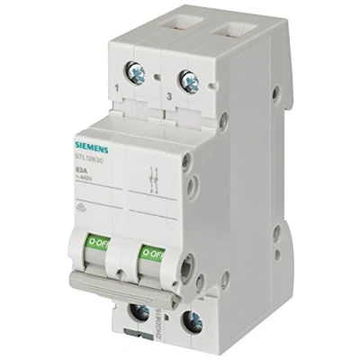 Image de Siemens SENTRON Interrupteur 70 mm 400 V 2 modules 35 mm2 pôles 32 A