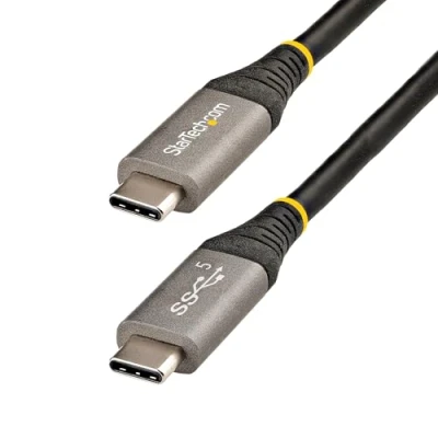 Image de StarTech.com Câble USB C 5Gbps 2m de Haute Qualité 3.2 Gen 1 Type Alimentation 100W (5A) Power Delivery, DP Alt Mode Cordon vers (USB315CCV2M)