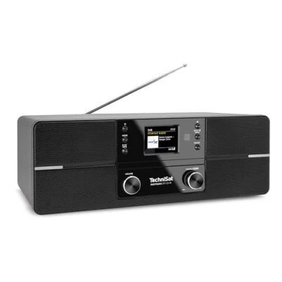 Image de TechniSat DIGITRADIO 371 CD IR Radio Internet stéréo (DAB+, FM, lecteur CD, WLAN, diffusion audio Bluetooth, écran couleur, USB, AUX, prise casque, réveil, 10 Watt, télécommande) Blanc