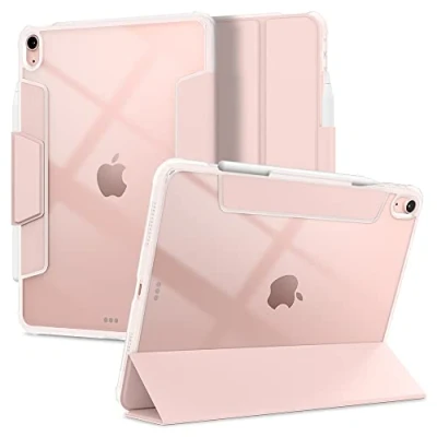 Image de Spigen Ultra Hybrid Pro Coque Compatible avec iPad Air 11 Pouces 6ème Génération M2 (2024) / 10.9 5ème/4ème (2022/2020) [Rangement de Stylo] Rose Or