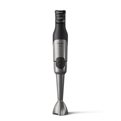 Image de Philips Mixeur Plongeant Series 5000 Verre doseur, Puissance 1200W, Technologie ProMix, Indicateur de vitesse à LED, Contrôle sans effort, Conception compacte, Nettoyage facile, Noir (HR2681/00)