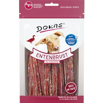 Image de DOKAS Snack sans céréales de qualité supérieure pour Chien en Filet Poitrine Canard