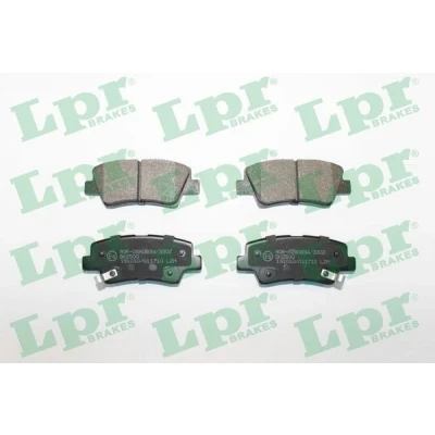 Image de LPR 05P1710 Jeu de plaquettes frein KIA: cee‘d II 5 portes, RIO 3, Optima / K5, HYUNDAI: i20 3/5 i40 CW, Berline