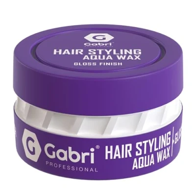 Image de Gabri Cire coiffante Violet séduisant avec parfum unique pour une brillance éclatante et variété de styles créatifs 150ml (Gloss Finish)