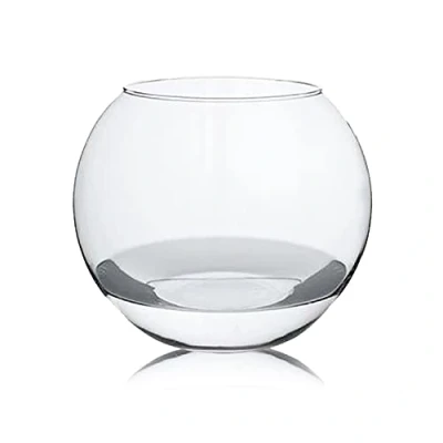 Image de Aquarium Boule Vase en Verre Diamètre 23.9 x Hauteur 20 cm. JUANIO
