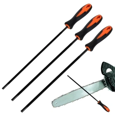 Image de 3 PCS Lime Tronconneuse,Lime Chaine Tronconneuse Avec Poignée, Facile à Tenir, il existe tailles de 4.0 mm,4.8 mm,5.5 mm pour Affûtage Manuel des Chaînes Scie