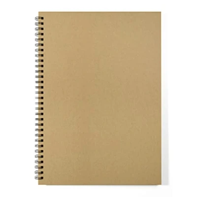 Image de Silvine Carnet de croquis à spirale double Papier kraft 100 g/m² (40 feuilles) (A3)
