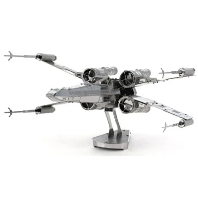 Image de Metal Earth Fascinations MMS257 Kit de construction 3D en métal Star Wars X Wing™ Découpé au laser Puzzle modélisation avec 2 cartes métalliques À partir 14 ans