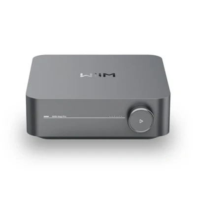 Image de WiiM Amp Pro : Amplificateur de Streaming multiroom Compatible avec Google Cast, Alexa HDMI, Contrôle Vocal Diffusez Depuis Spotify, Amazon Music, Tidal et Plus Gris foncé