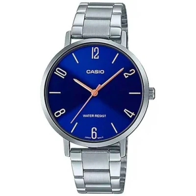 Image de Casio Hommes Analogique Quartz Montre avec Bracelet en Acier Inoxydable LTP VT01D 2B2