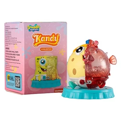 Image de Mighty Jaxx Kandy X Bob l’éponge carrée (édition Soda) Figurines à collectionner en aveugle Un paquet Contient une figurine aléatoire