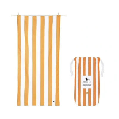 Image de Serviette de Plage Extra Large en Microfibre Ipanema Orange Personnalisable