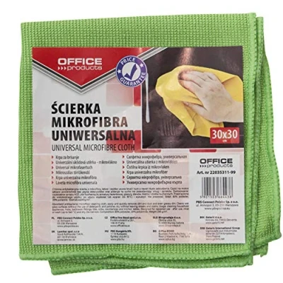 Image de OFFICER PRODUCTS 22035311 99 1 pièce Chiffon de nettoyage polyvalent en microfibre Chiffons pour fenêtre 240 g/mkg, 30 x cm