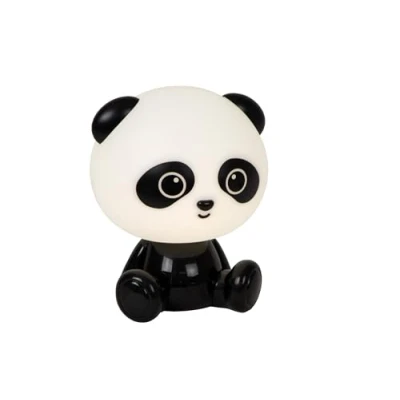 Image de LUCIDE DODO PANDA Lampe de table Chambres d&#039;enfant LED Dim. 1x3W 3 StepDim Noir