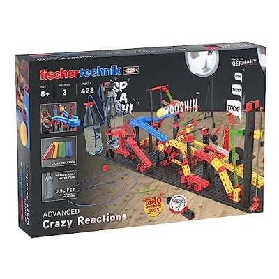 Image de fischertechnik Crazy Reactions 569018 kit de Construction pour Enfants, avec des réactions en chaîne, à partir 8 Ans