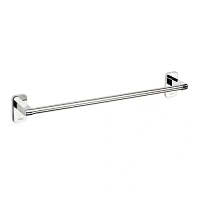 Image de TATAY Porte Serviettes Moyen de la Collection Slim, en Acier Inoxydable et Zamak, avec système Fixation par vis ou Glue Fix, 45 cm