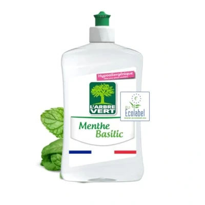 Image de L&#039;arbre vert Liquide Vaisselle Mains Menthe/Basilic Hypoallergénique