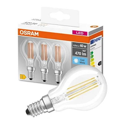 Image de Osram Led retrofit classic p 40 4w/840 230 fl e14 pack de 3 pcs 4058075819733