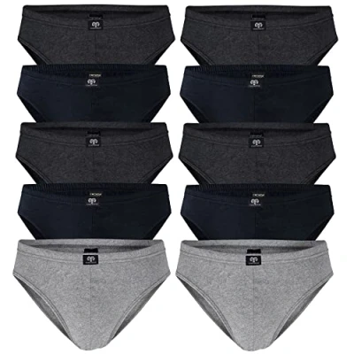 Image de Ceceba Lot de 5 slips pour homme, Gris foncé mélangé (831), M