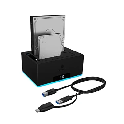 Image de Station d&#039;accueil ICY BOX IB 127CL U3 USB 3.0 Blanc/Noir