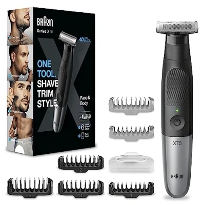 Image de Tondeuse Braun XT5200 Acier inoxydable Rechargeable Étanche