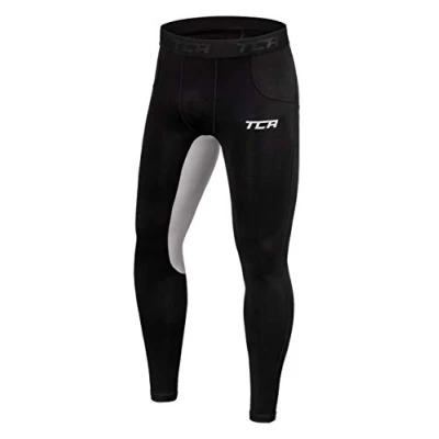 Image de TCA SuperThermal Homme Legging Sport et Running Collant de Compression Thermique Noir/Gris Clair (Ancien), M