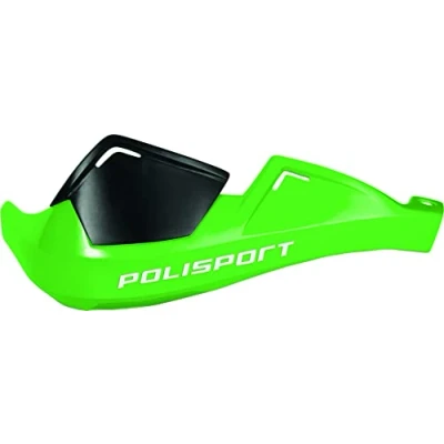 Image de POLISPORT 8305100031 Protège mains EVOLUTION INTEGRAL 2 points de fixation MX Style en plastique avec kit montage inclus compatible tous les modèles motocross/enduro couleur vert