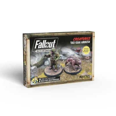 Image de Goodman Games Modiphius Entertainment Fallout Wasteland Warfare Creatures: Yao Guai Ambush Miniatures Unpainted