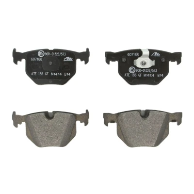 Image de ATE 13.0460 7168.2 Jeu de plaquettes frein préparé pour indicateur d&#039;usure, contact signal d&#039;usure exclu BMW: 7