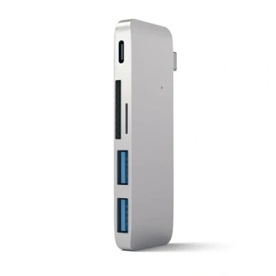 Image de Satechi Hub USB C vers 3.0 / Carte SD Argent ST TCUPS