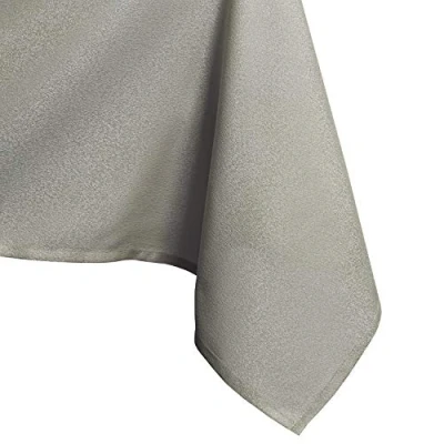 Image de AmeliaHome Nappe Effet Lotus déperlant Polyester Cappuccino Empire 120x160 cm Ovale